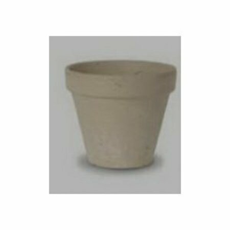 GERMAN 6 in. Wht Basalt Clay Pot SBX-GT-6